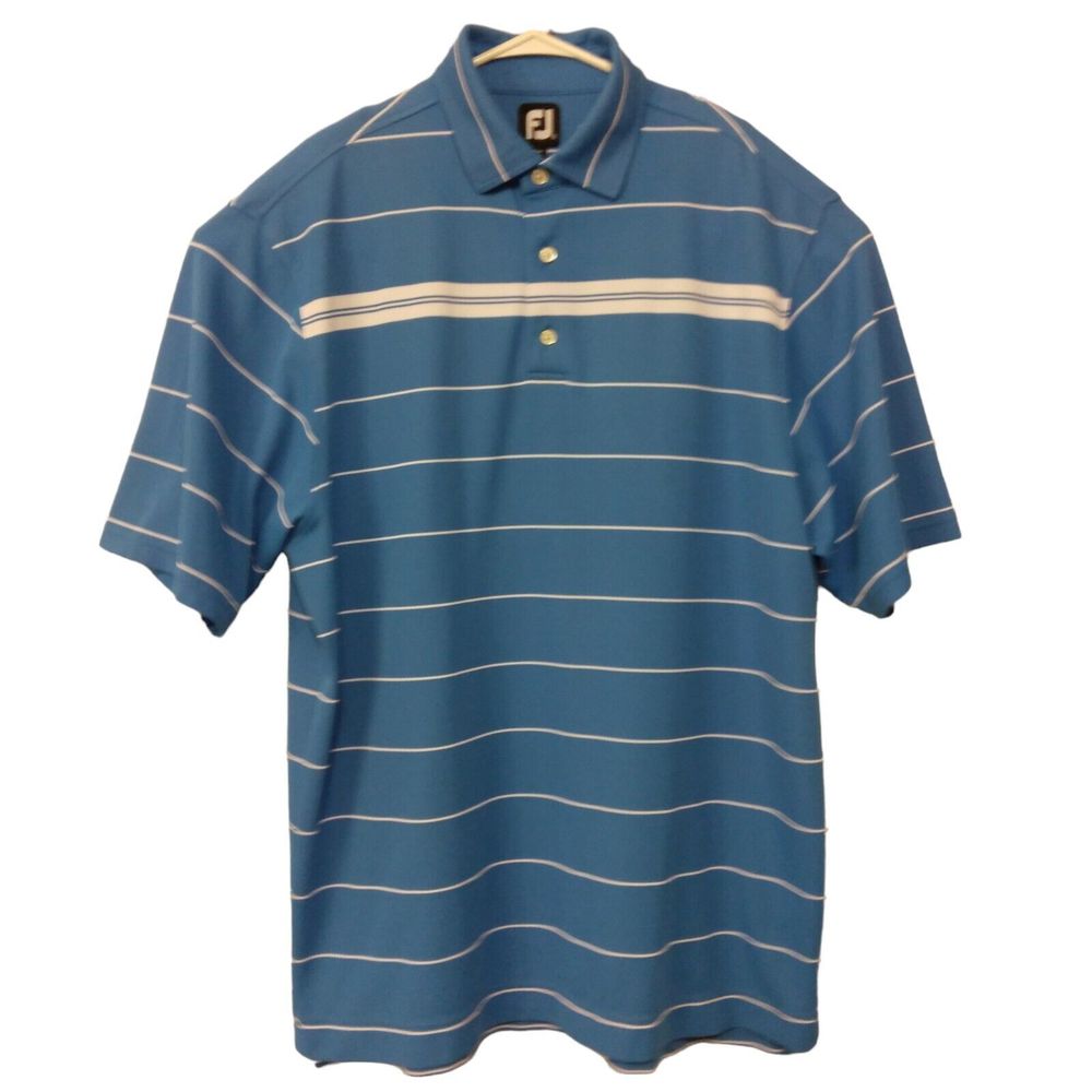 FootJoy Blue Striped Men's Polo Shirt